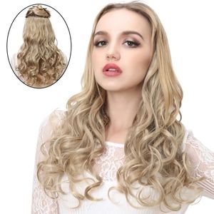 Sarla U-part synthetic extensions golden blonde